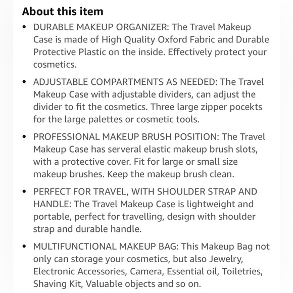 ‼️SOLD‼️Relavel Travel Makeup Train Case 13.8” Large - Picture 10 of 15